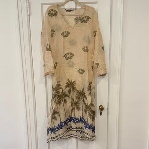 Zara sheer linen cover up - size M